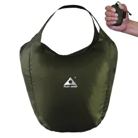 1329 Outdoor Climbing Portable Foldable Anti-splash Bag Ultralight Handheld Bag (Army Green)