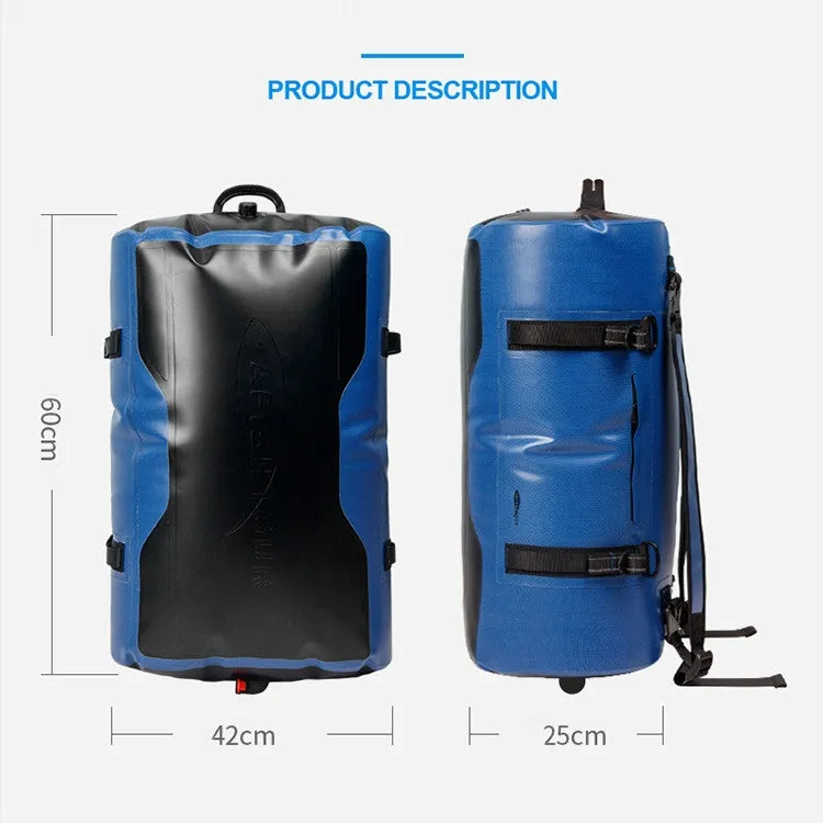 60L Outdoor Swimming Diving  Surfing Full Waterproof Backpack Large Capacity Mountaineering Equipment Bag(Blue)