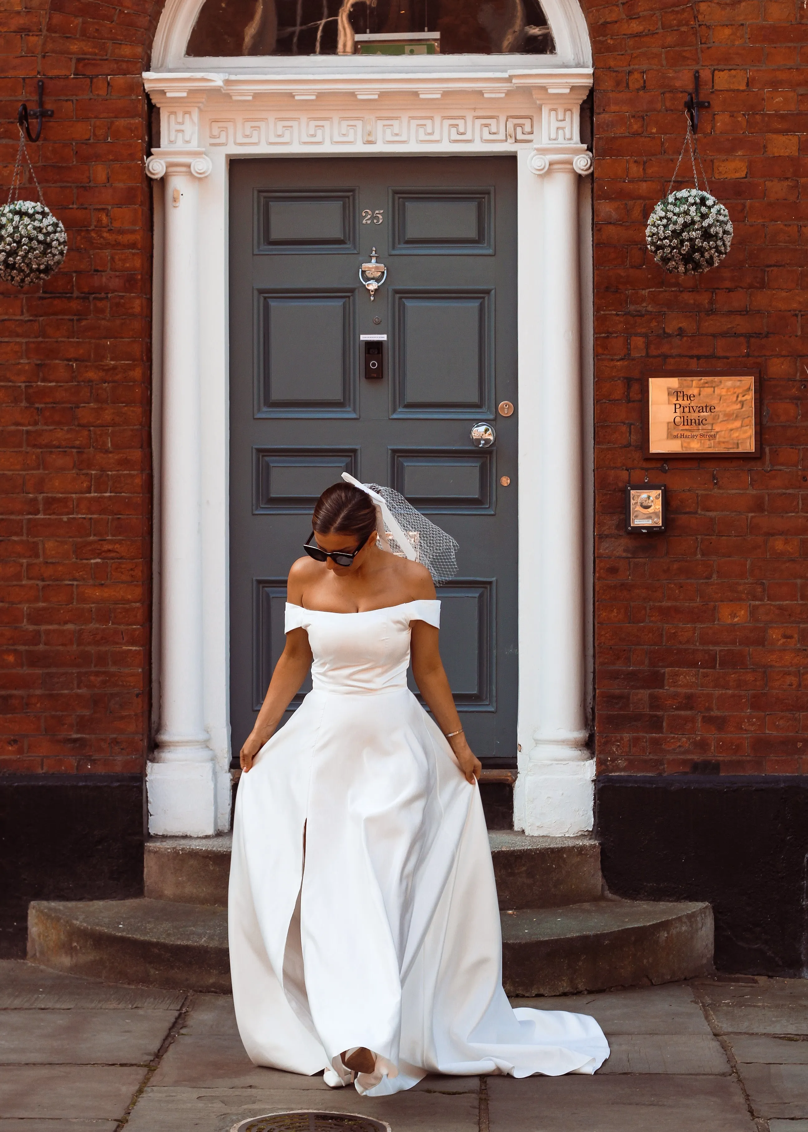 Abbie - Off-the-Shoulder Satin Wedding Dress