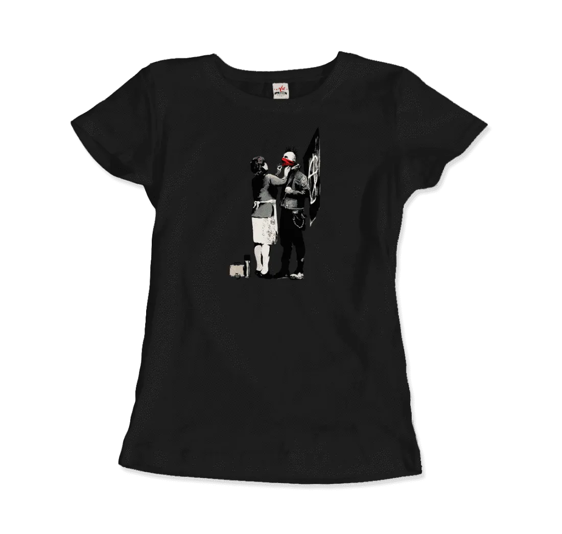 Banksy Anarchist Punk And His Mother Artwork T-Shirt