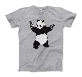 Banksy Pandamonium Armed Panda Artwork T-Shirt