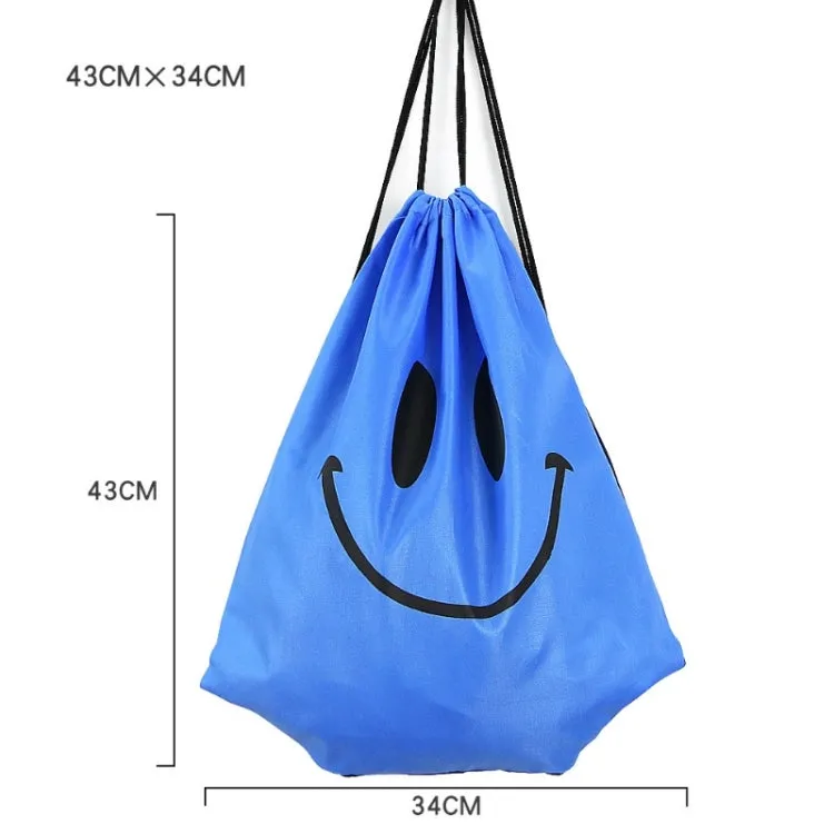 Beach Fitness Swimming Drawstring Waterproof Bag(Blue Strips)