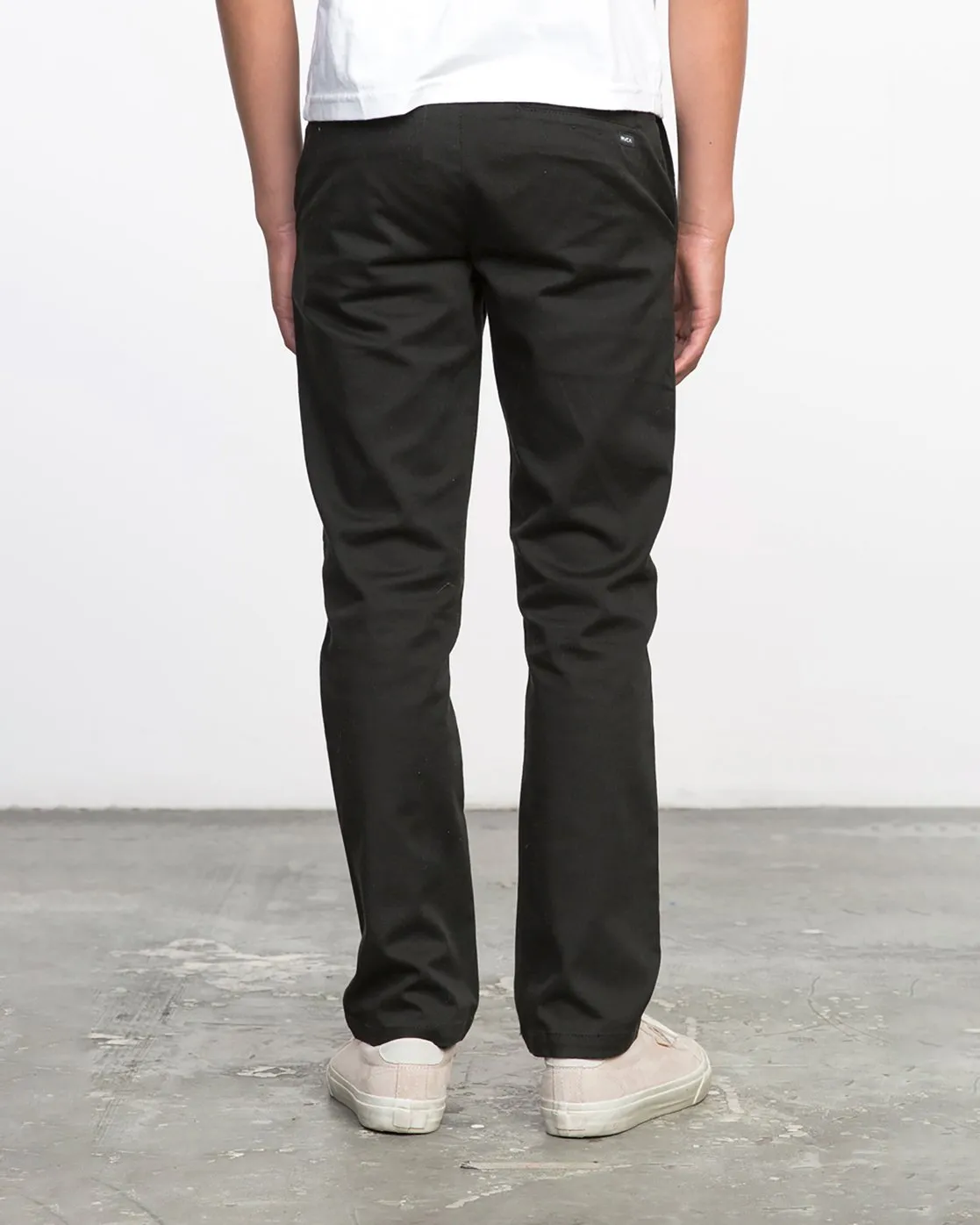 Boys Weekday Straight Fit Pants - Black