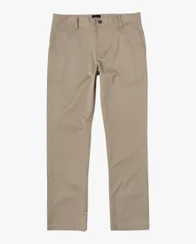 Boys Weekday Stretch Straight Fit Pants - Khaki