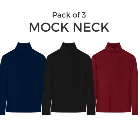 Bundle Of 3 Basic Turtle/Mock Neck