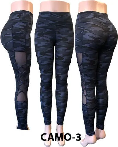 CAMO SPORTS YOGA POCKET LEGGINGS