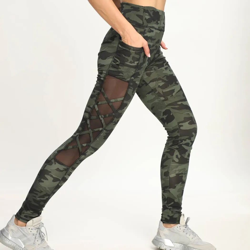 CAMO SPORTS YOGA POCKET LEGGINGS