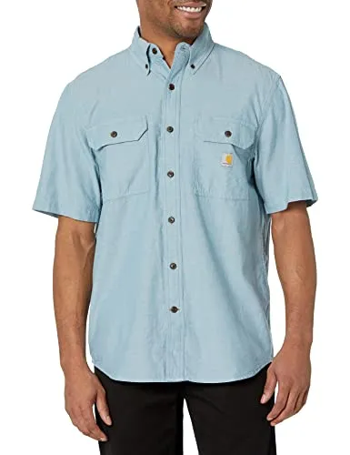 Carhartt 104369 Men's Loose Fit Midweight Chambray ShortSleeve Shirt