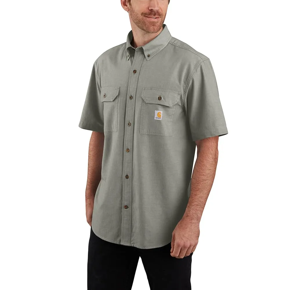 Carhartt 104369 Men's Loose Fit Midweight Chambray ShortSleeve Shirt