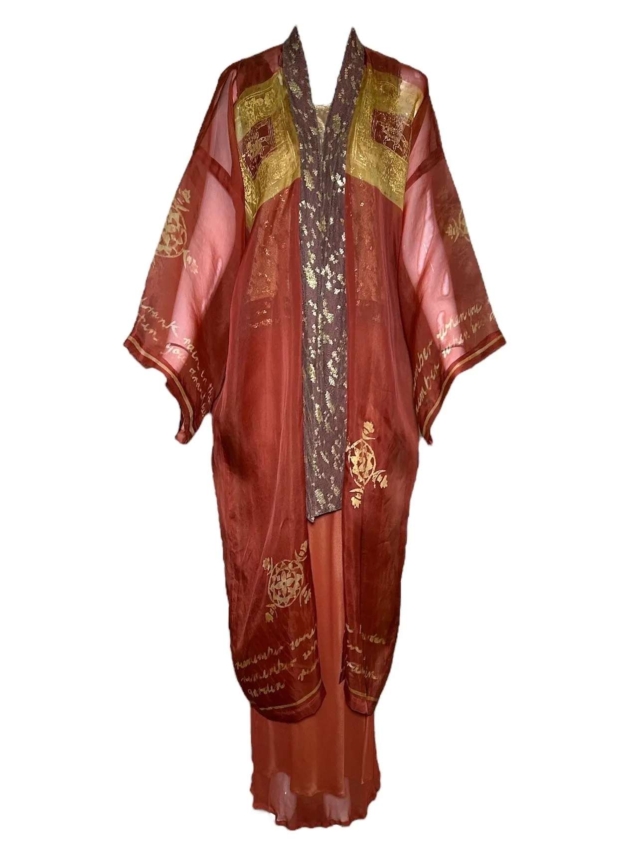 Catherine Bacon Bohemian Silk & Metal 3-Piece Ensemble