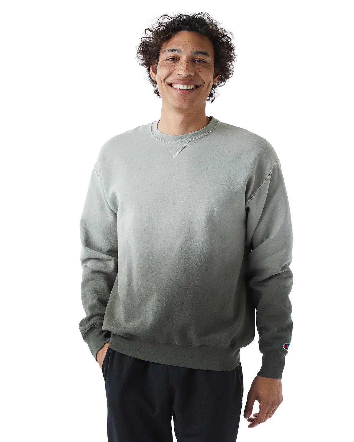 Champion Unisex Dip Dye Crew