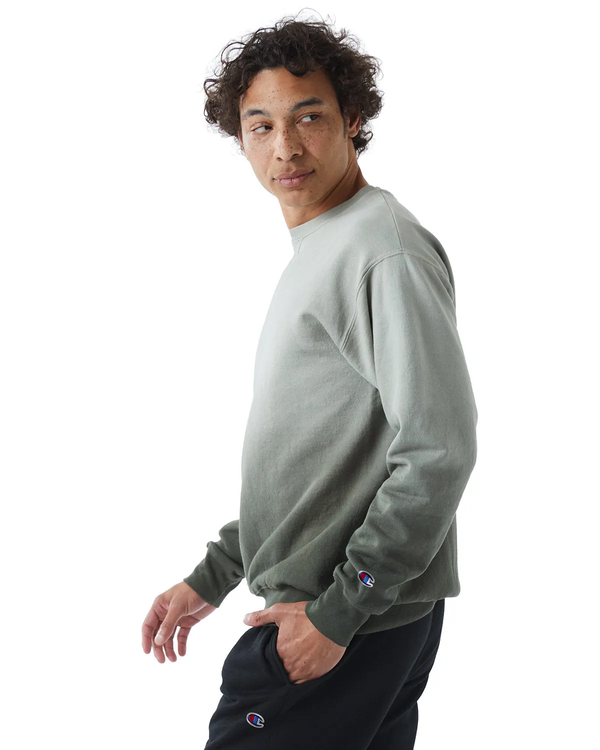 Champion Unisex Dip Dye Crew