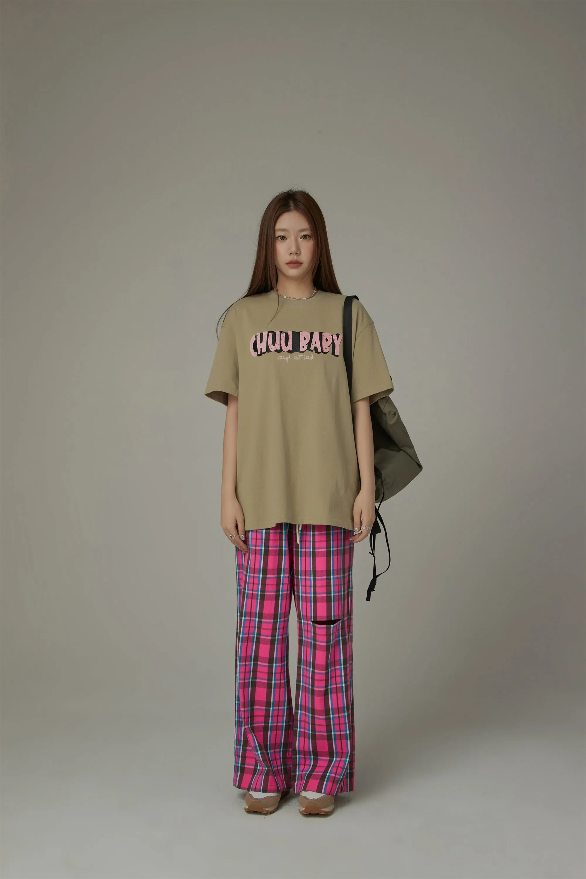 Chuu Baby Logo Cotton Loose Fit T-Shirt