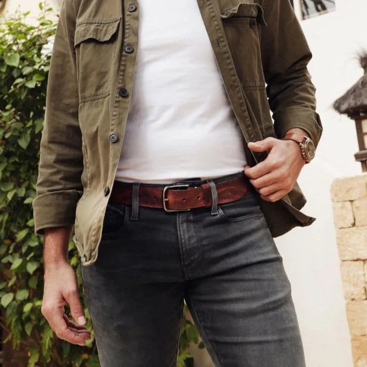 Dani | Classic Rugged Leather Belt