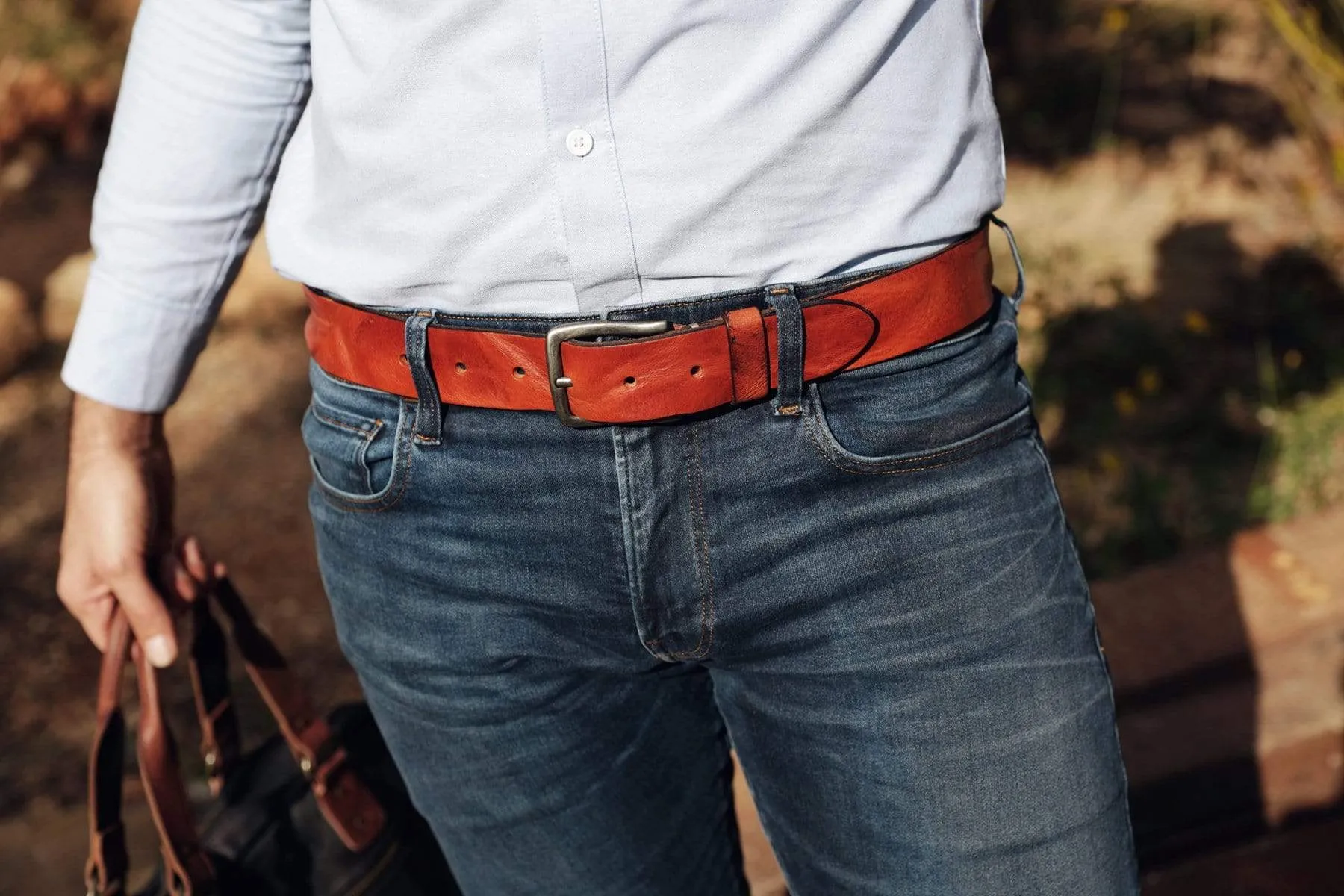 Dani | Classic Rugged Leather Belt