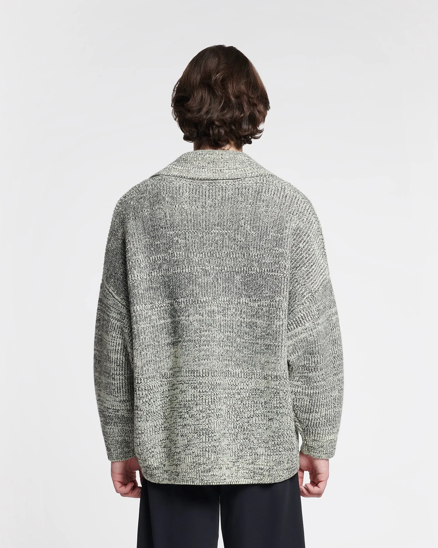 Delier - Cashmere-Blend Mouline Sweater - Black/Moon