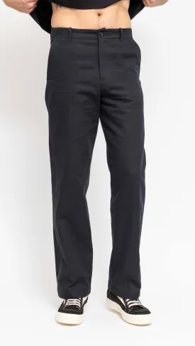 DRIES VAN NOTEN BLACK COTTON BLEND PHIL PANTS