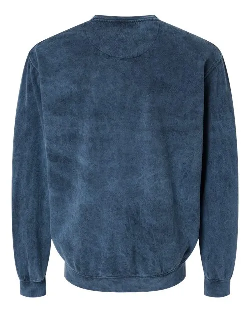 Dyenomite Men's Premium Fleece Mineral Wash Crewneck Sweatshirt