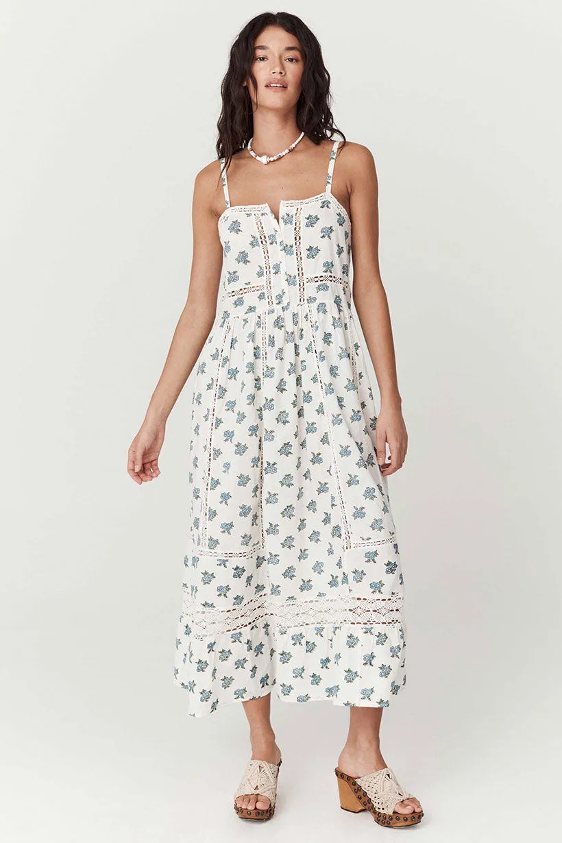 Fable Block Printed Strappy Sundress