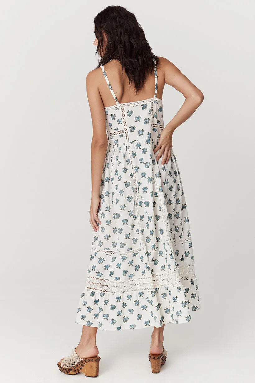 Fable Block Printed Strappy Sundress