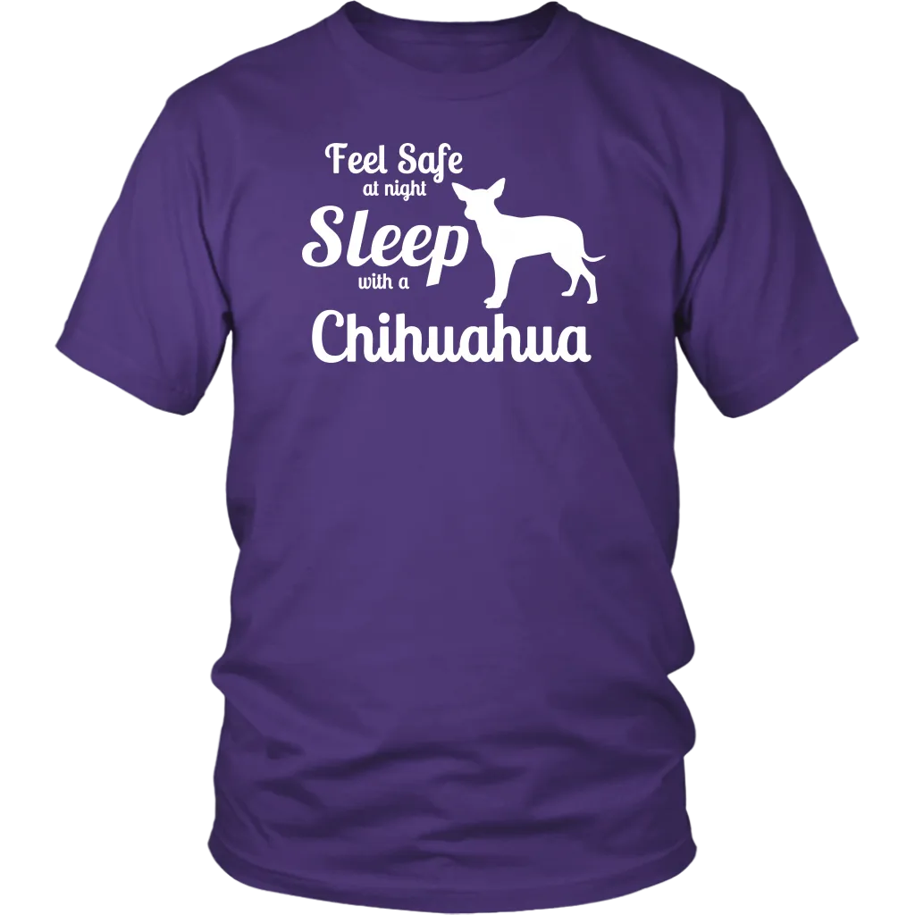 Feel Safe at Night Sleep with a Chihuahua Shirts