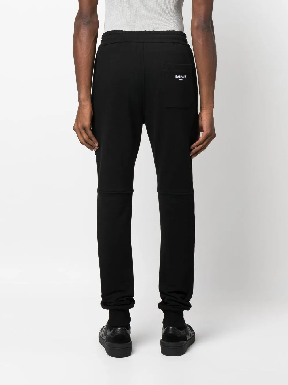 Flocked-Logo Cotton Track Pants