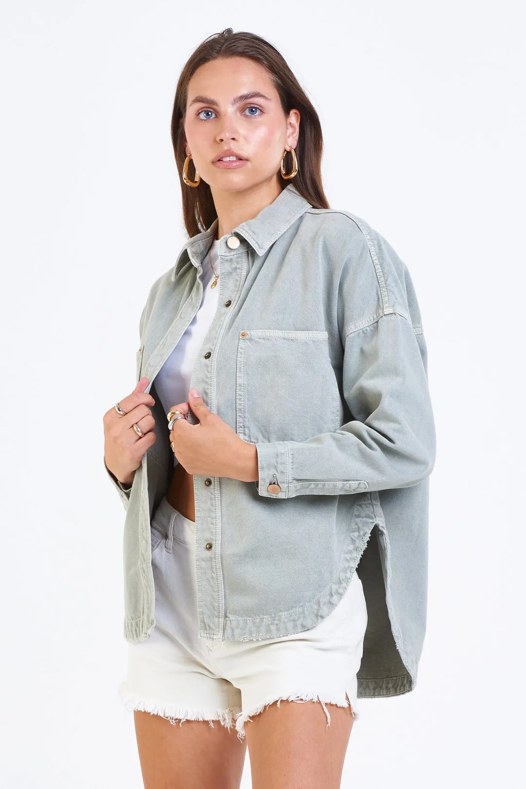 Gina Denim Shirt Jacket