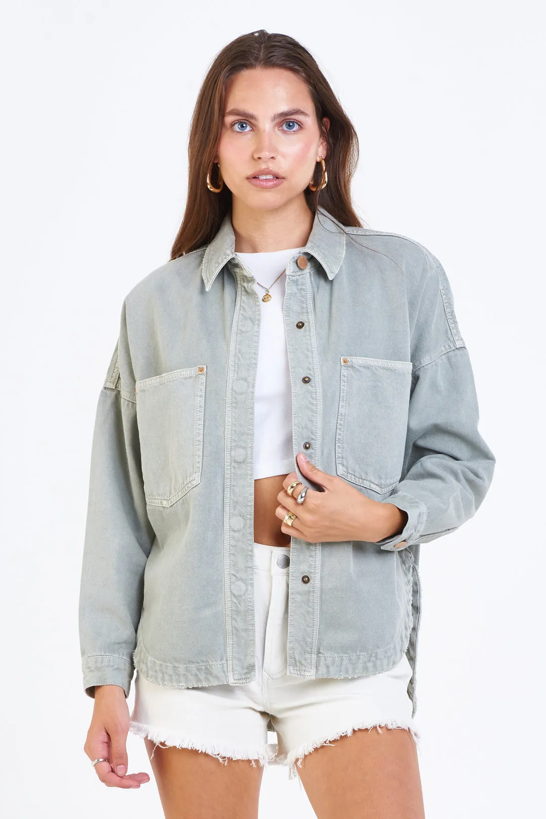 Gina Denim Shirt Jacket