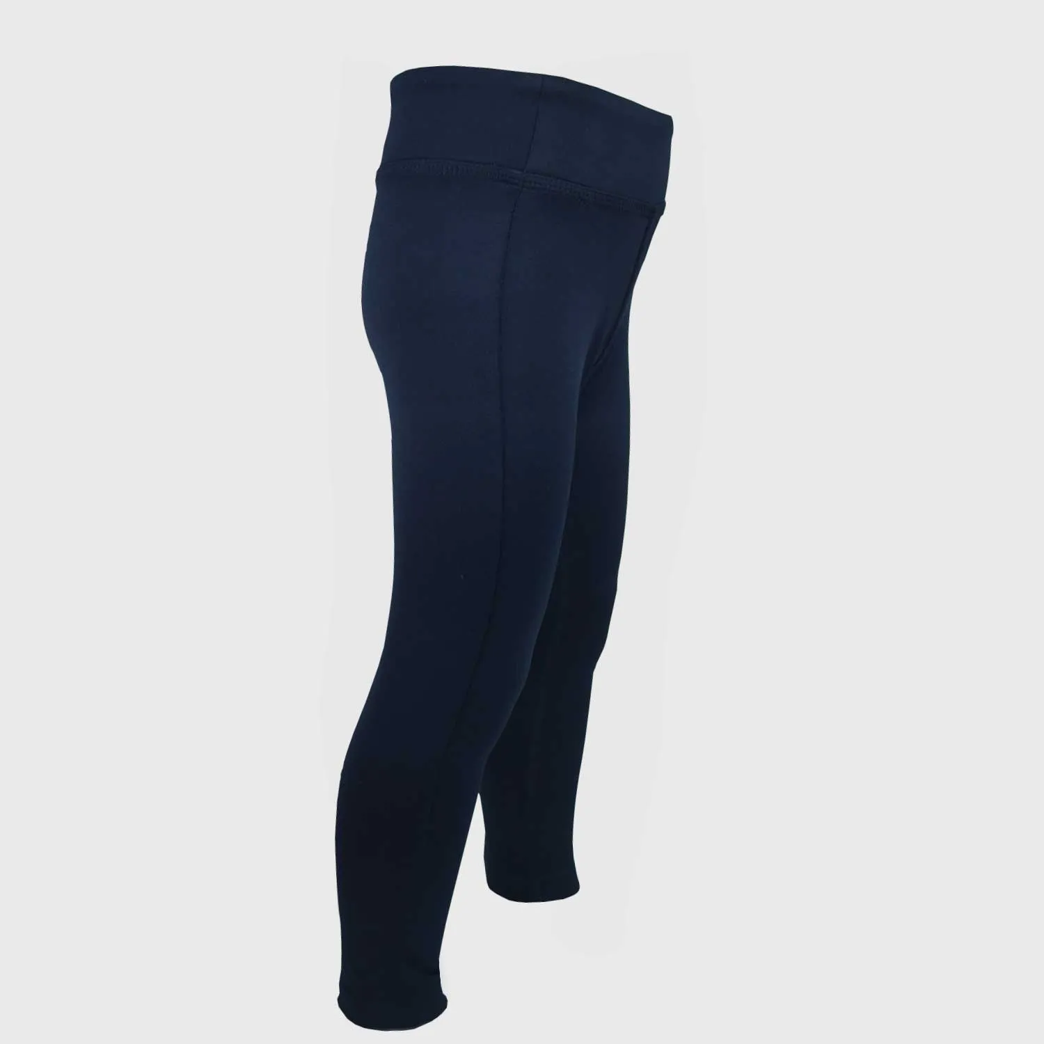 Girls Sport Leggings | Two Colours | Black | Blue | Broad Waist Band | Age 2-12 Years