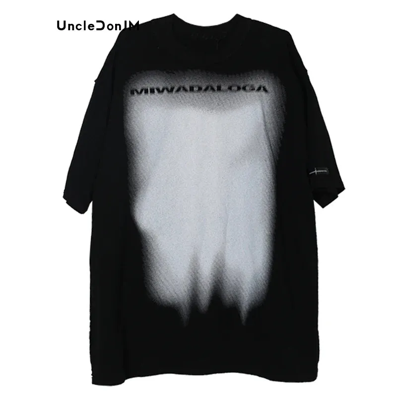 Graffiti Abstract Pattern T Shirts for Men - Casual Graphic Oversized T Shirt