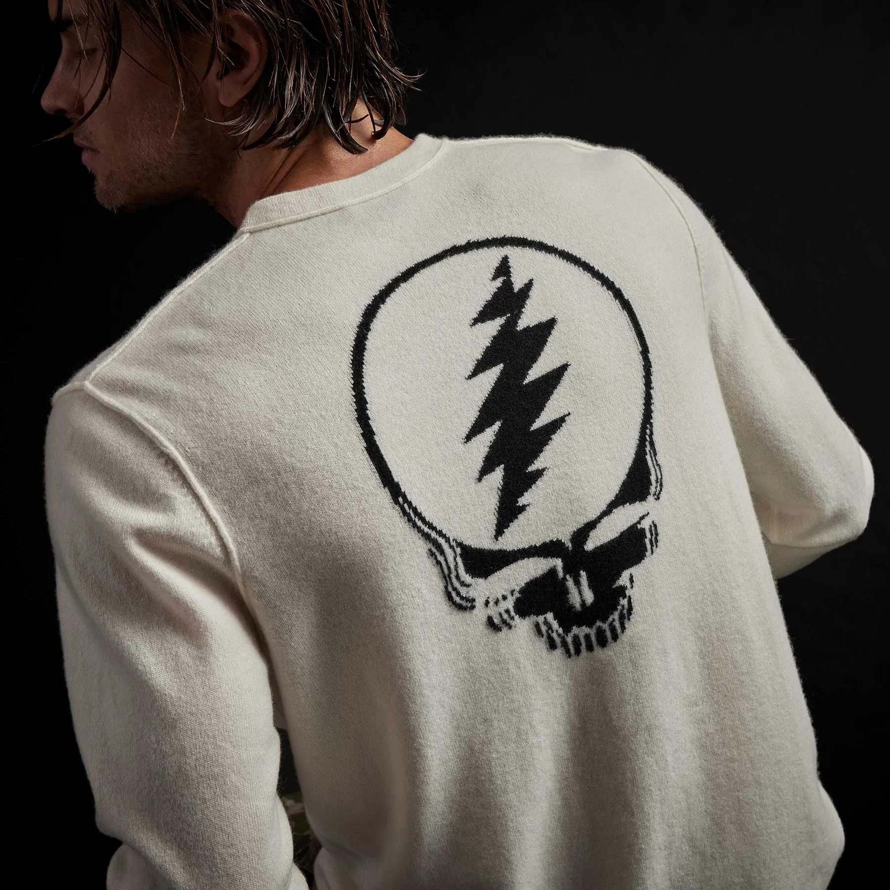 Grateful Dead Recycled Cashmere Sweater - Ivory