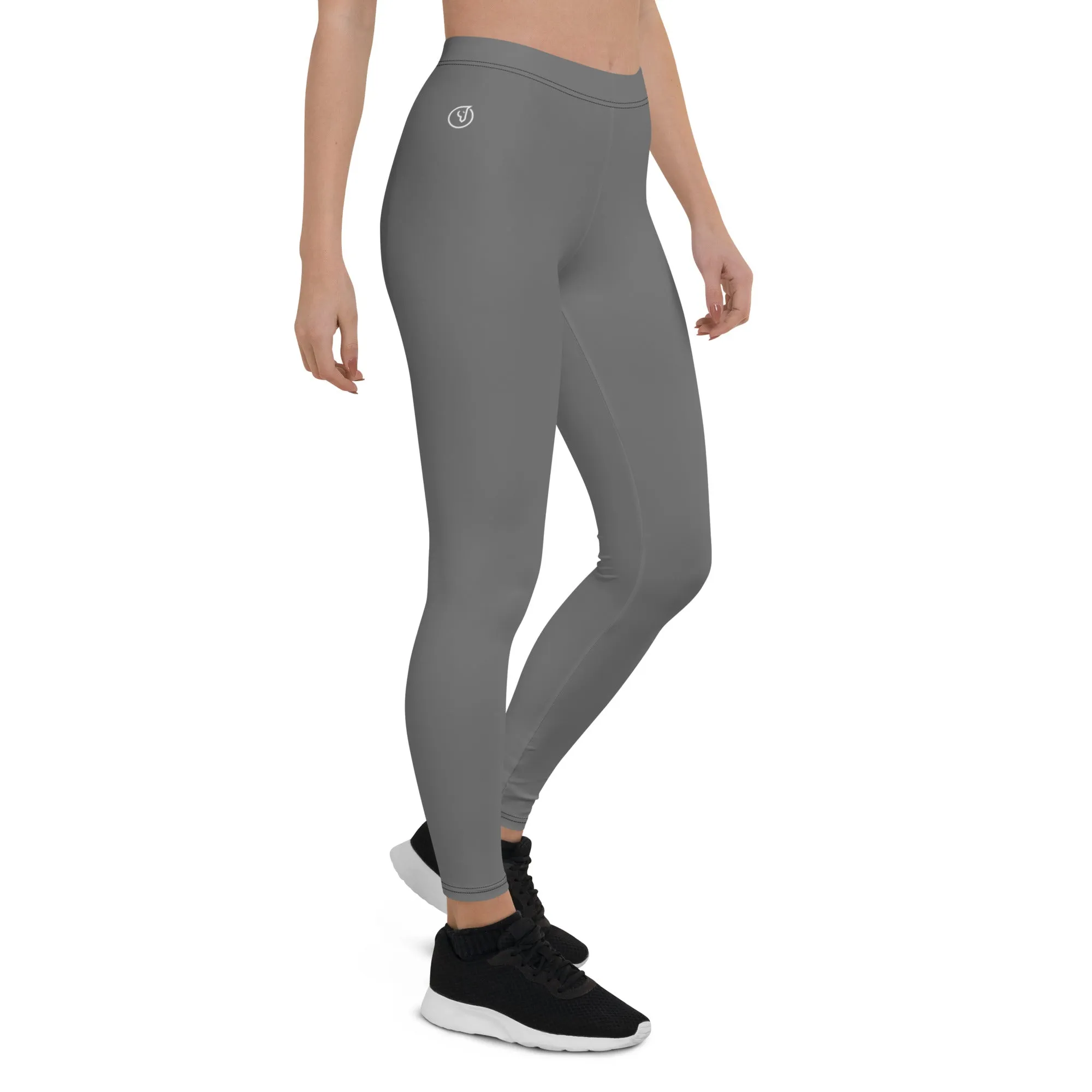 Humble Sportswear™ Pure Grey Spandex Leggings