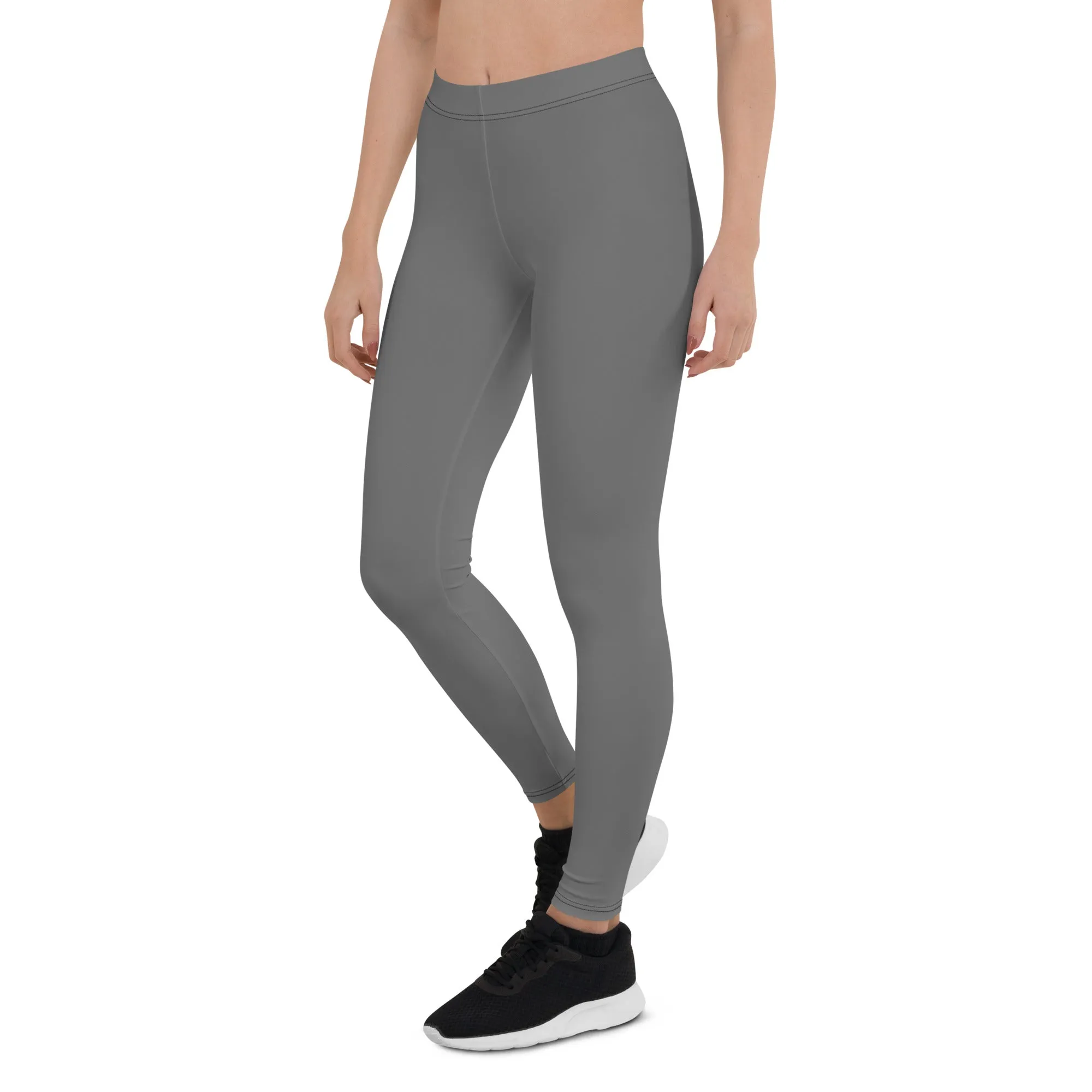 Humble Sportswear™ Pure Grey Spandex Leggings