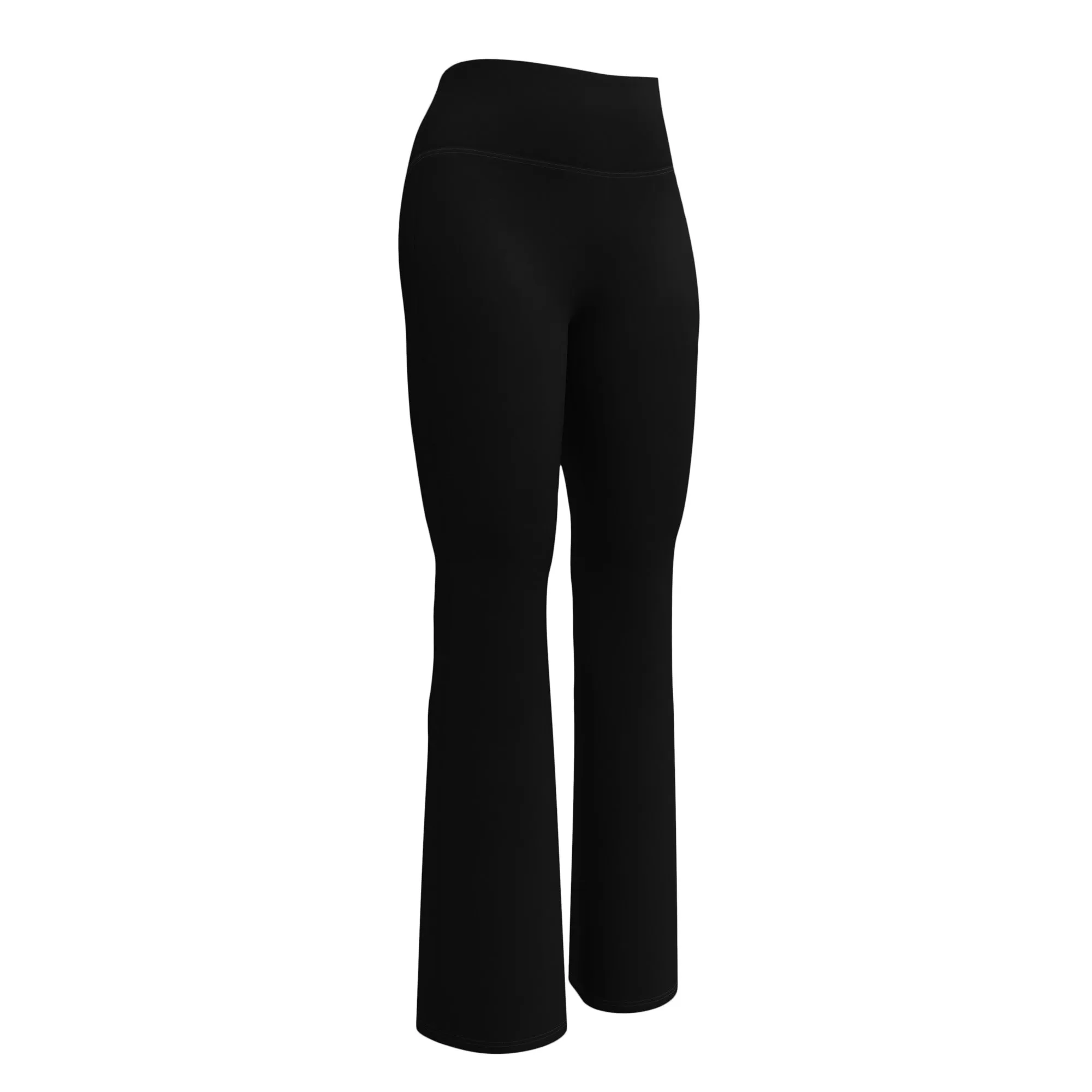 Humble Sportswear™ Women's Pure Black Flare Leggings