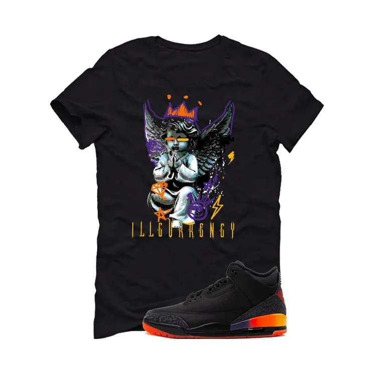 J Balvin x Air Jordan 3 Rio Black T-Shirt (Graffiti Angel)