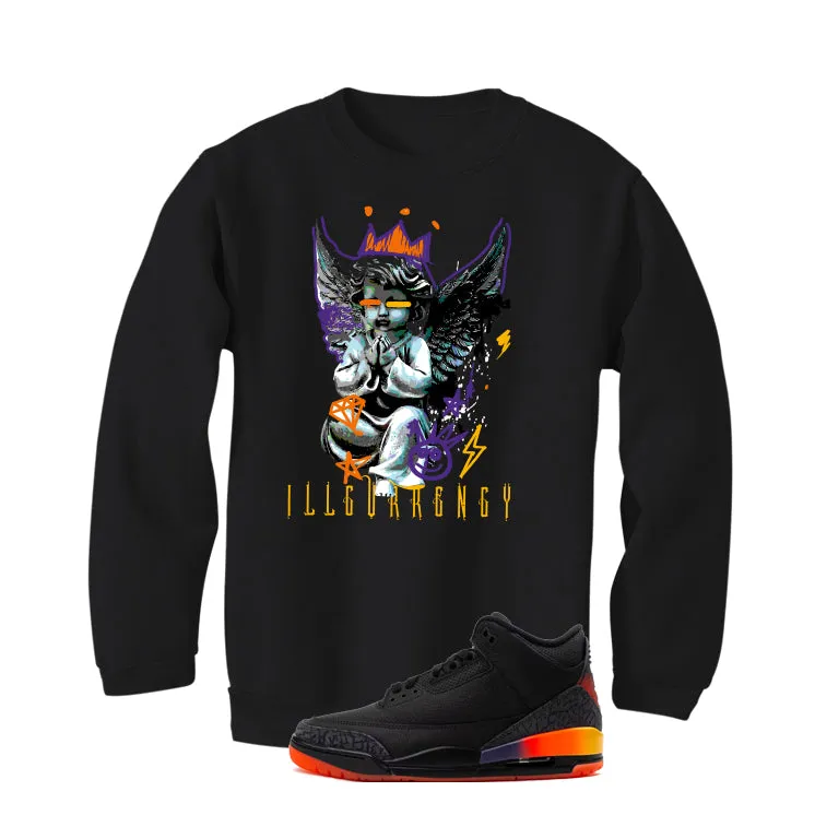 J Balvin x Air Jordan 3 Rio Black T-Shirt (Graffiti Angel)