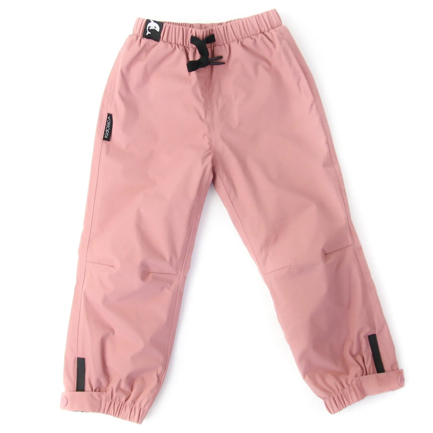 KidORCA Kids Rain Pants Hard Shell Waterproof _ Ash Rose