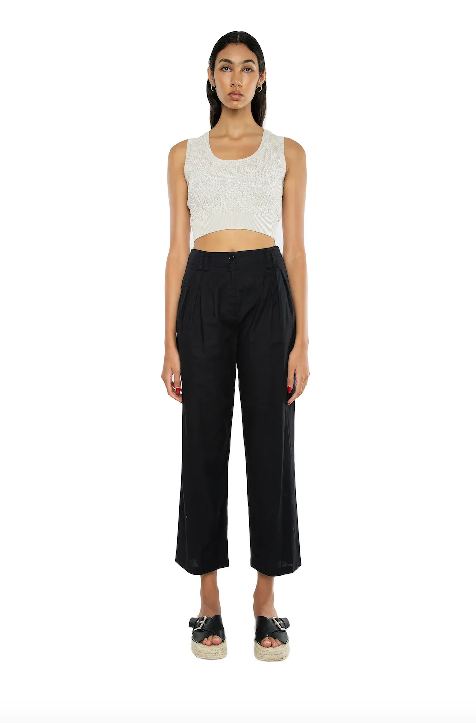 Louise Pants in Jet Black