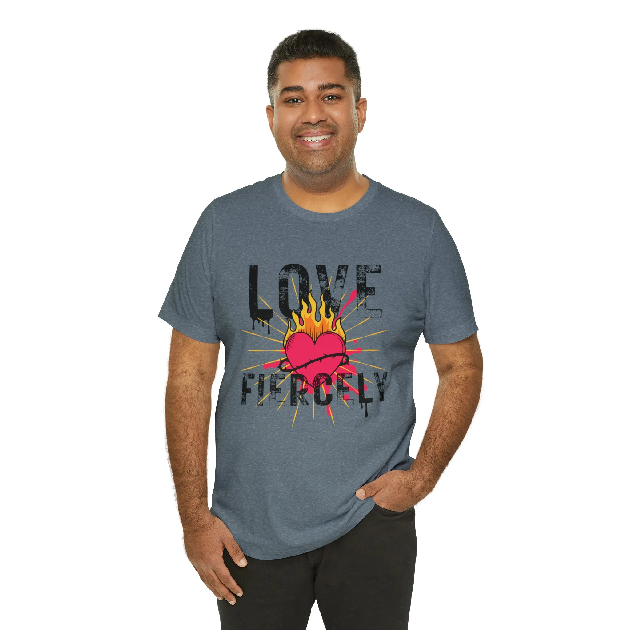 Love Fiercely Unisex Jersey Short Sleeve Tee