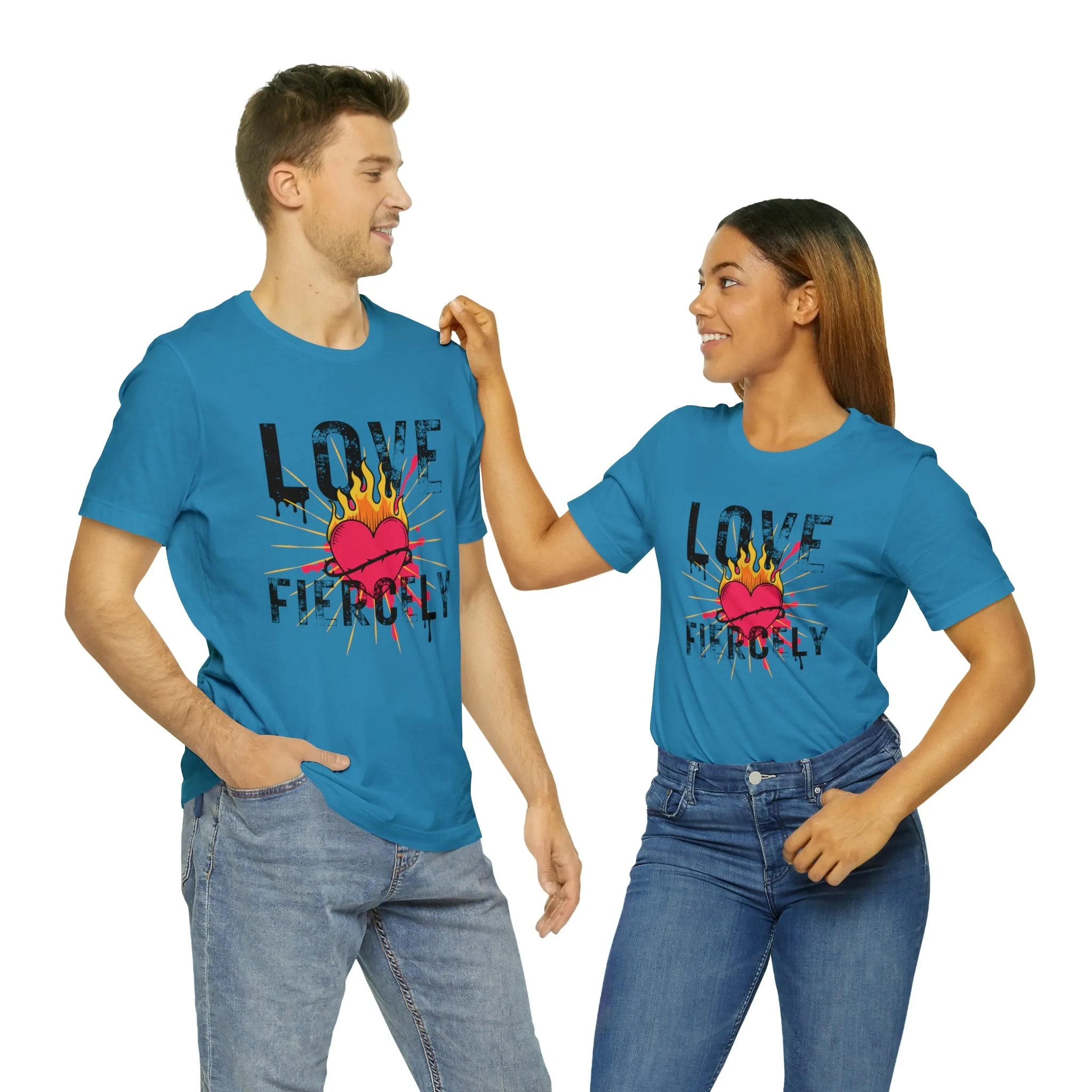 Love Fiercely Unisex Jersey Short Sleeve Tee