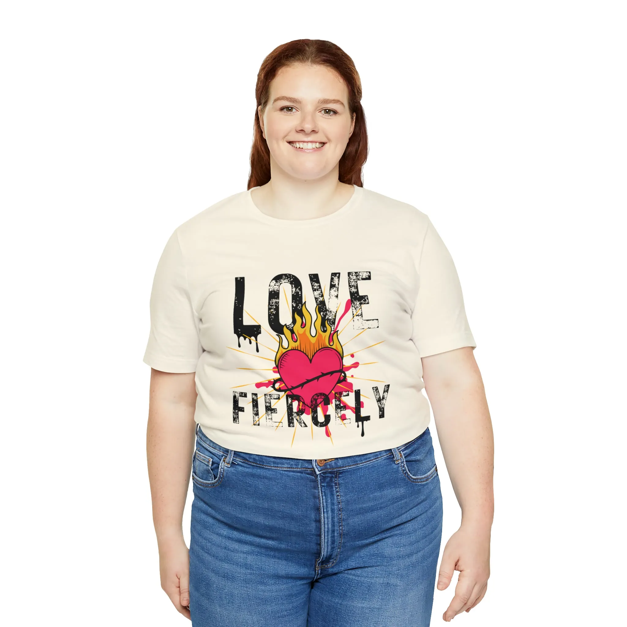 Love Fiercely Unisex Jersey Short Sleeve Tee