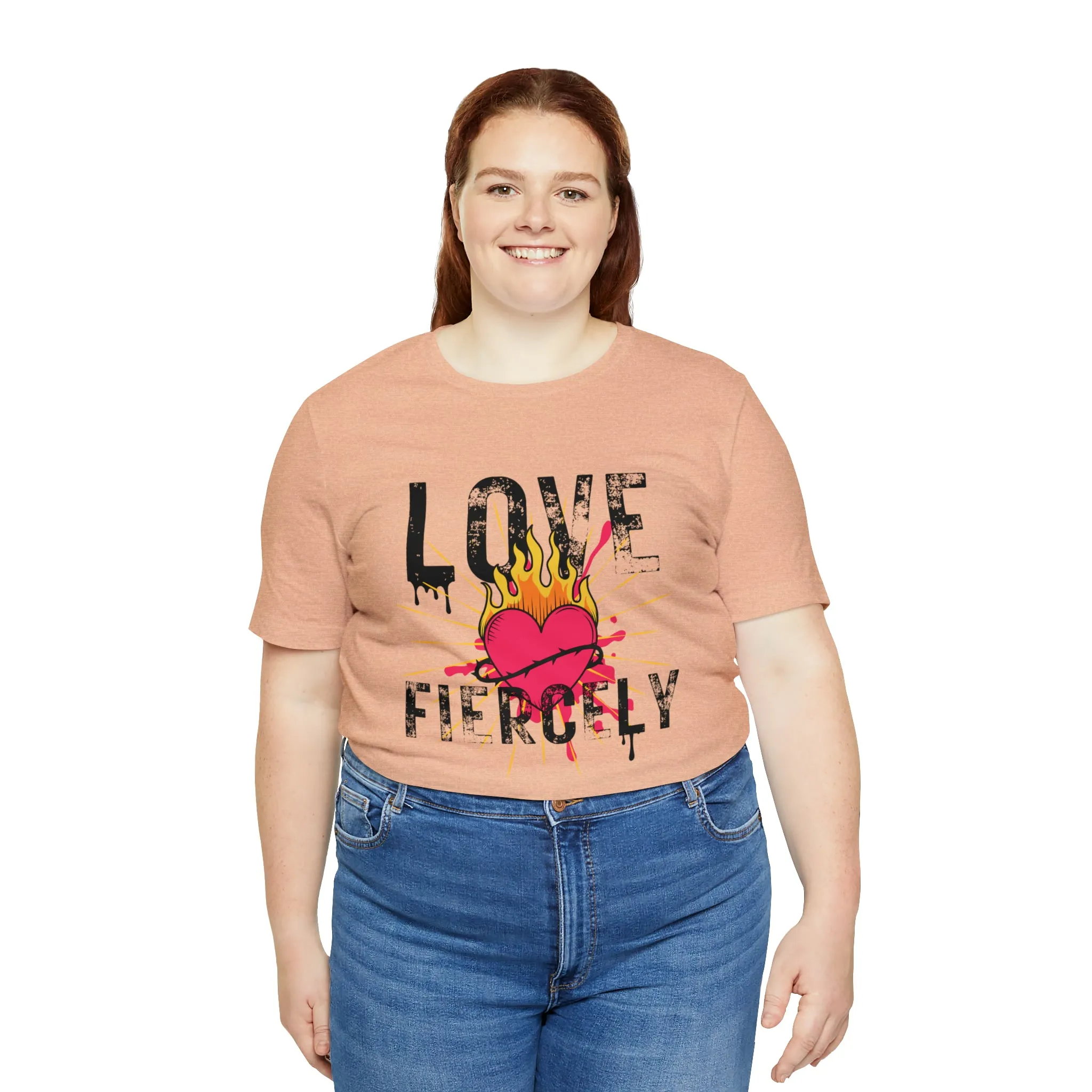 Love Fiercely Unisex Jersey Short Sleeve Tee