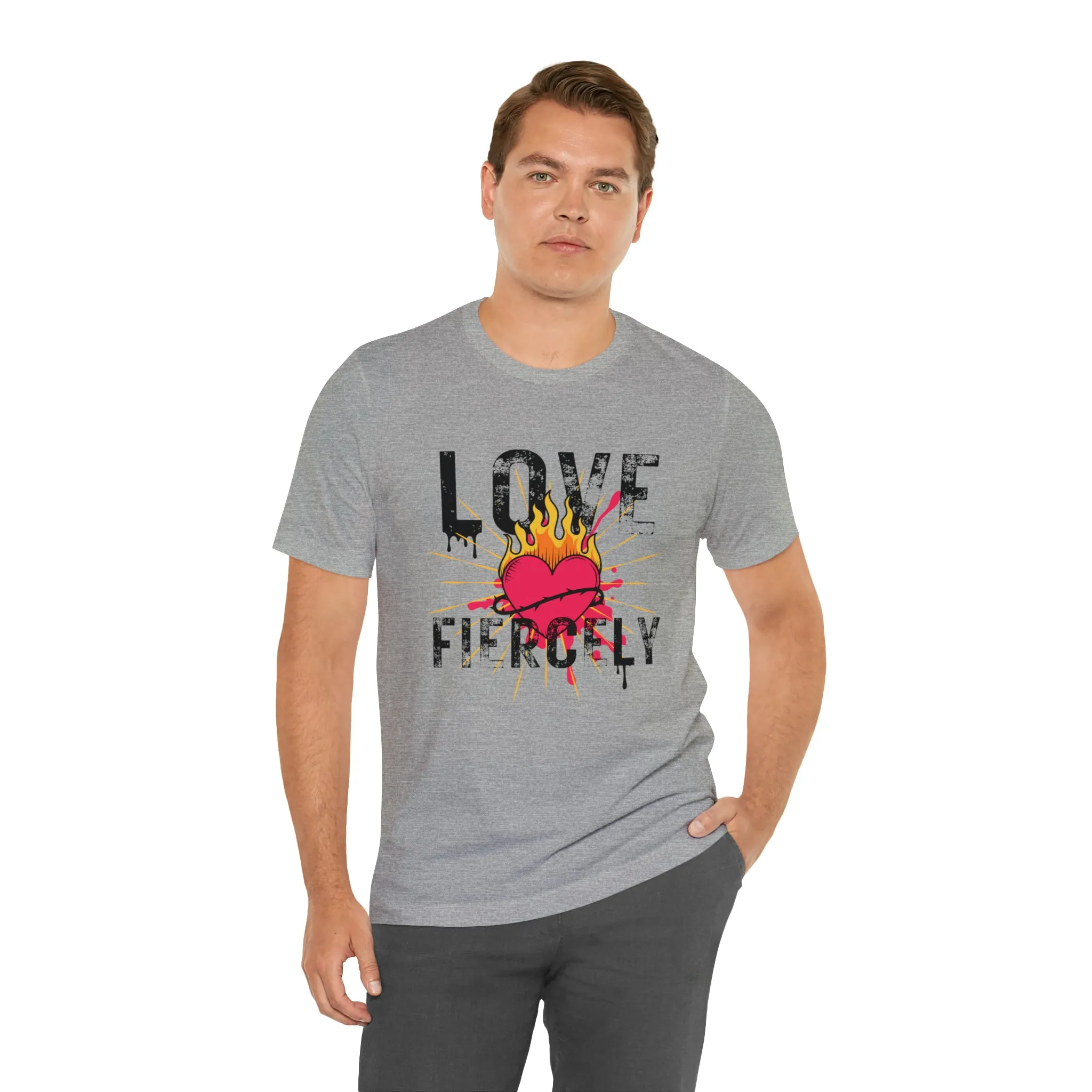 Love Fiercely Unisex Jersey Short Sleeve Tee