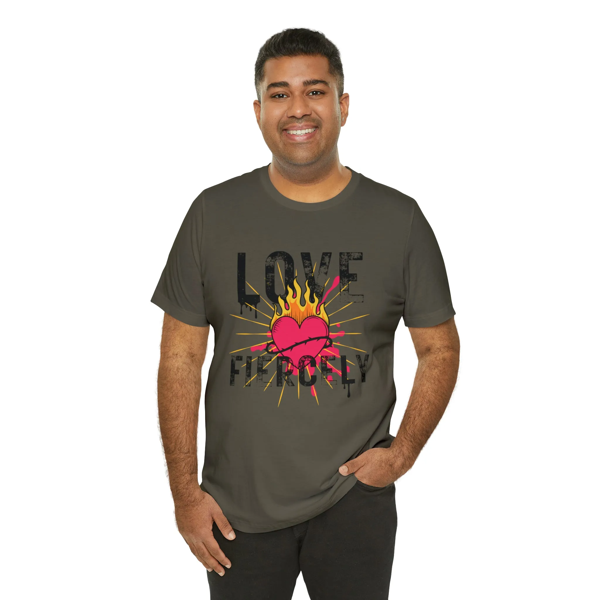 Love Fiercely Unisex Jersey Short Sleeve Tee