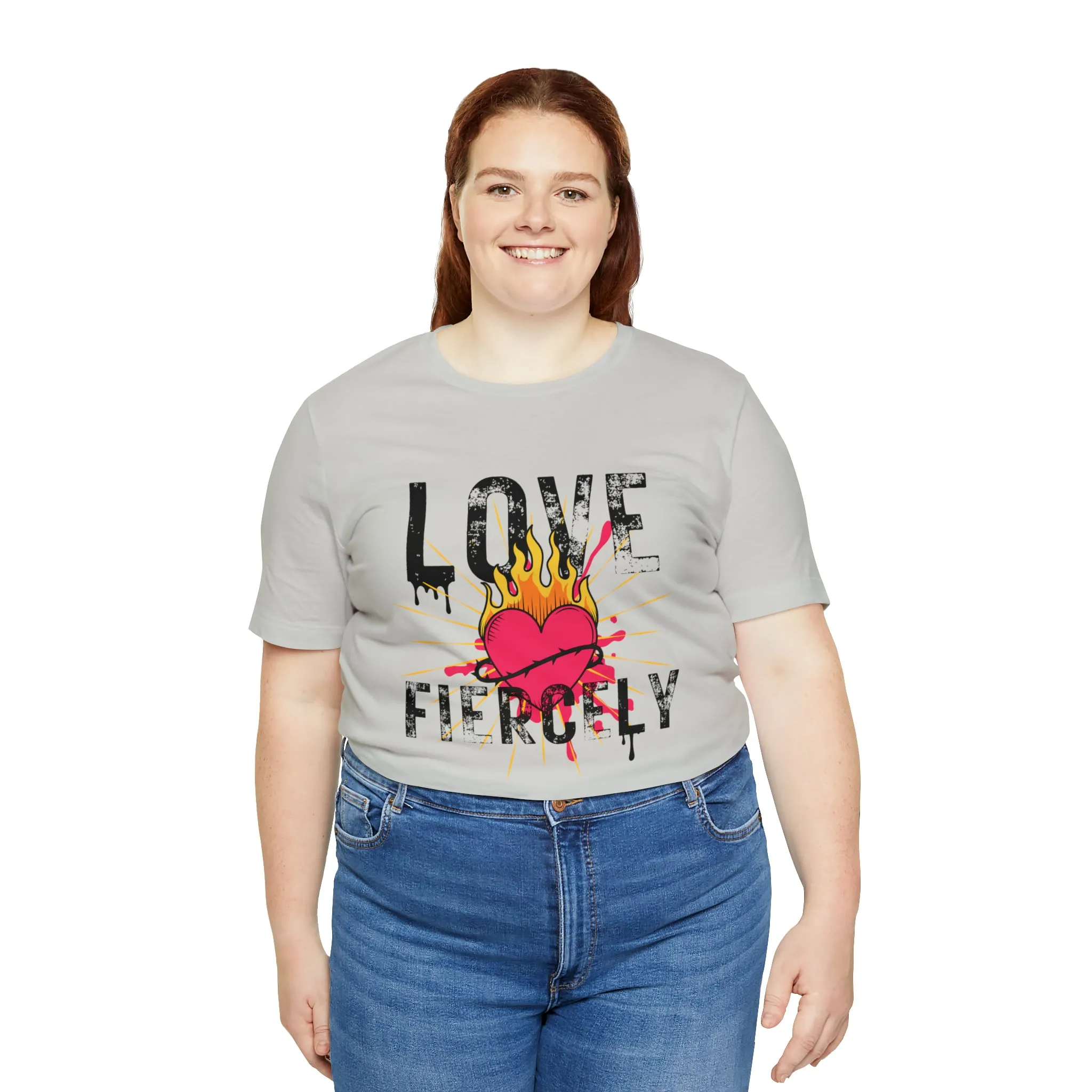 Love Fiercely Unisex Jersey Short Sleeve Tee