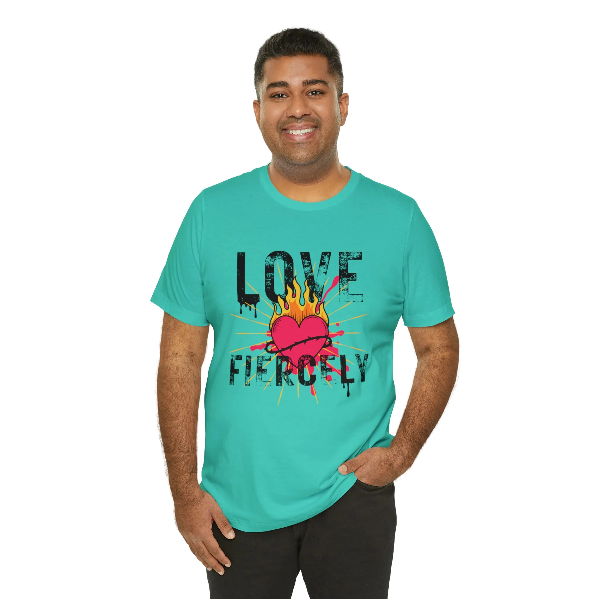 Love Fiercely Unisex Jersey Short Sleeve Tee