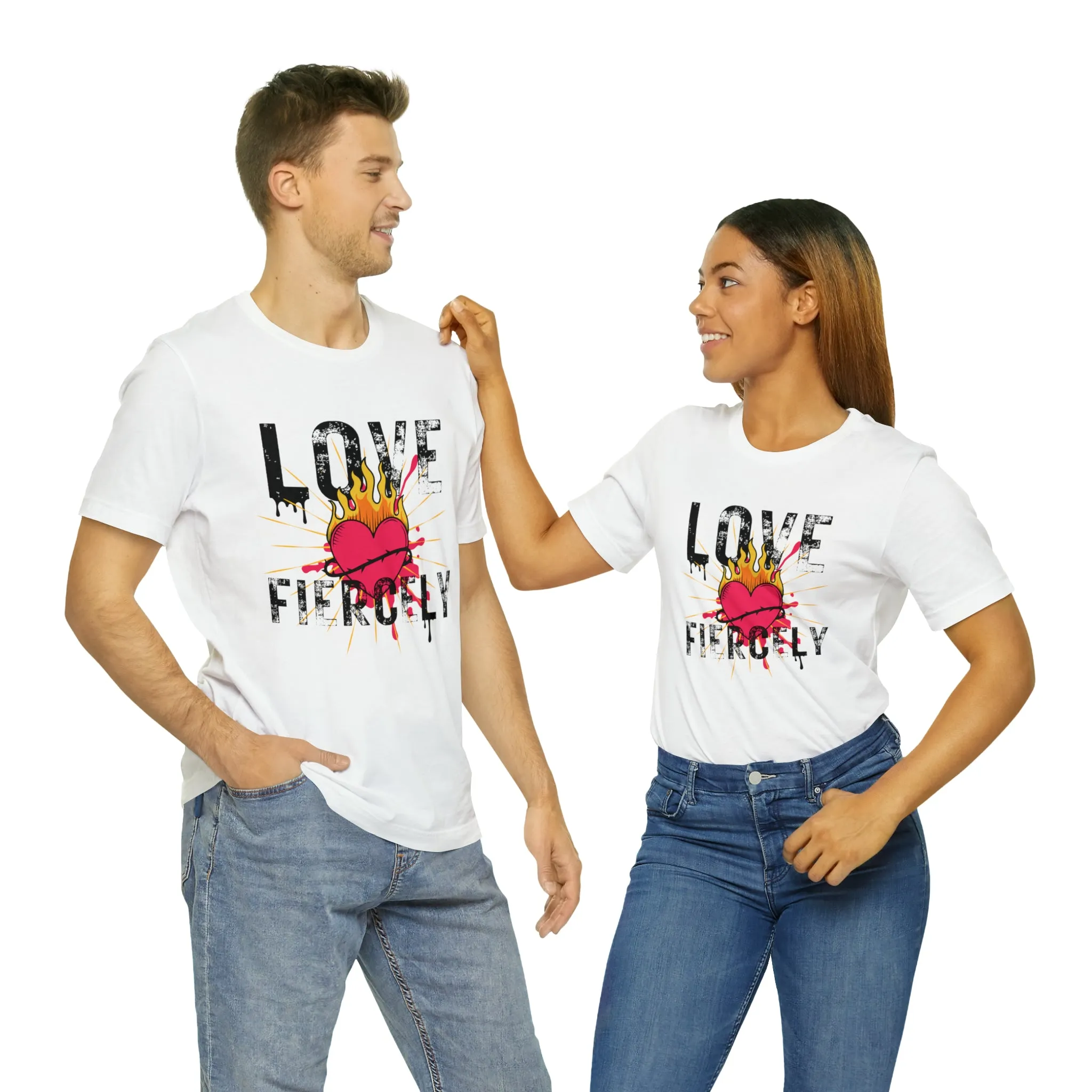 Love Fiercely Unisex Jersey Short Sleeve Tee