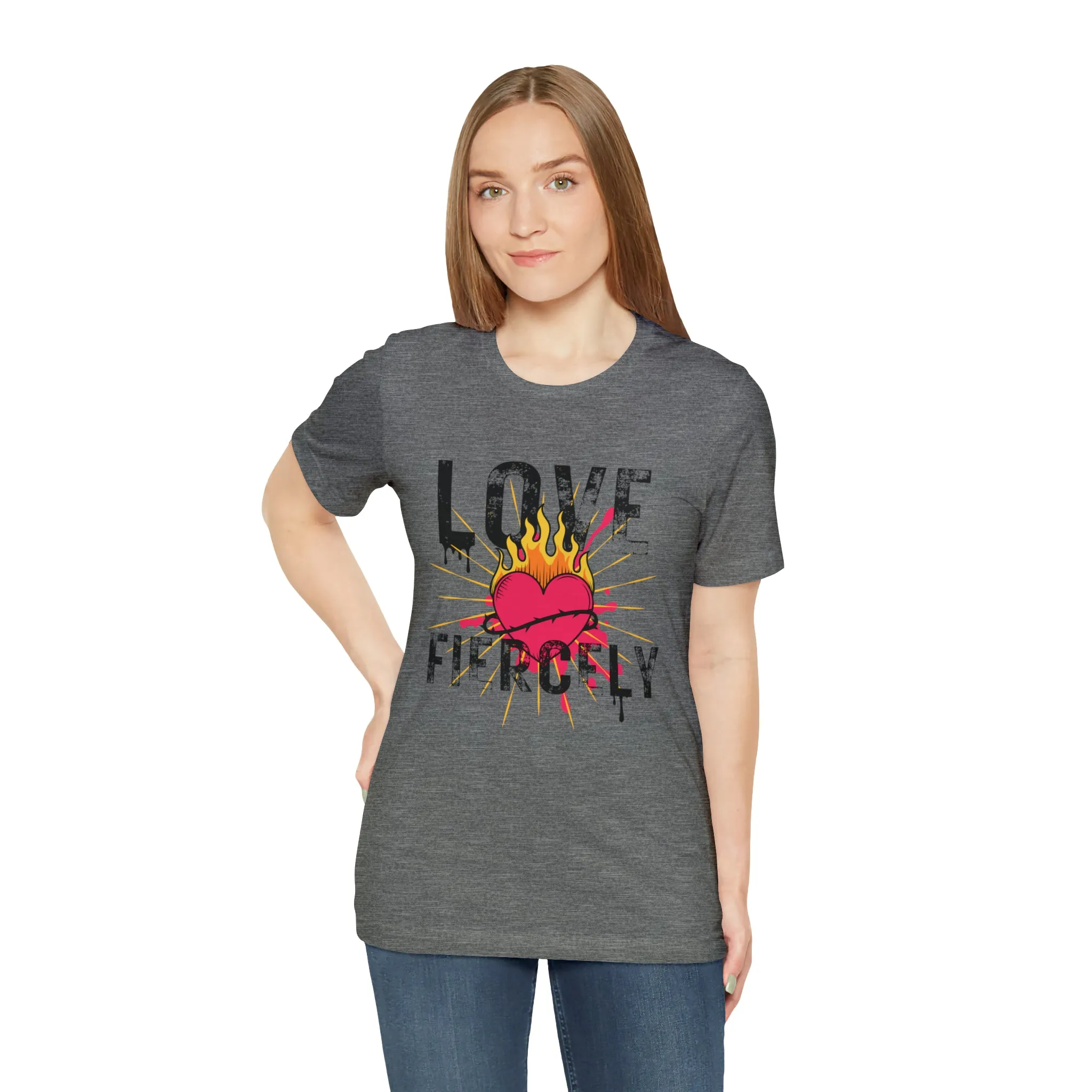 Love Fiercely Unisex Jersey Short Sleeve Tee