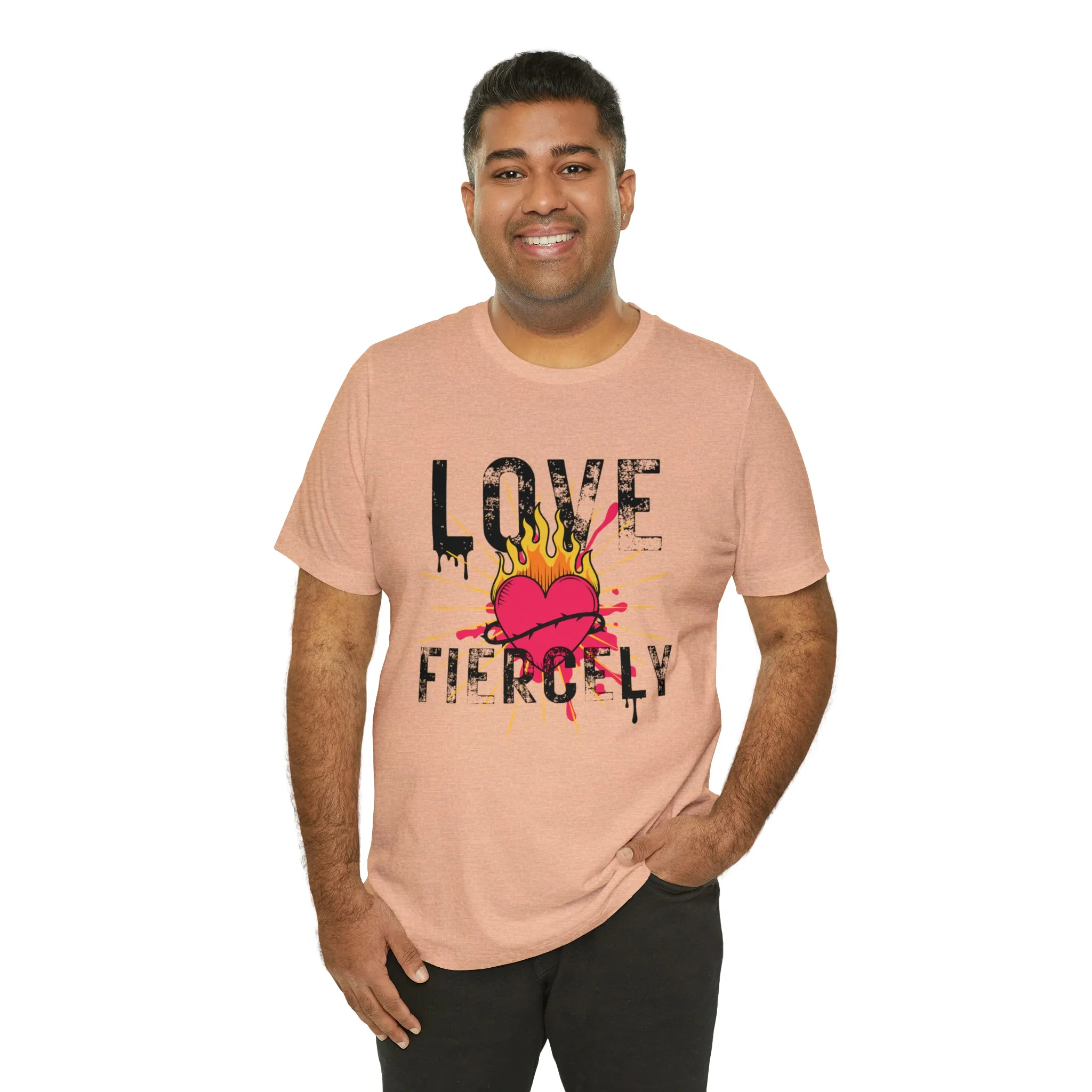 Love Fiercely Unisex Jersey Short Sleeve Tee