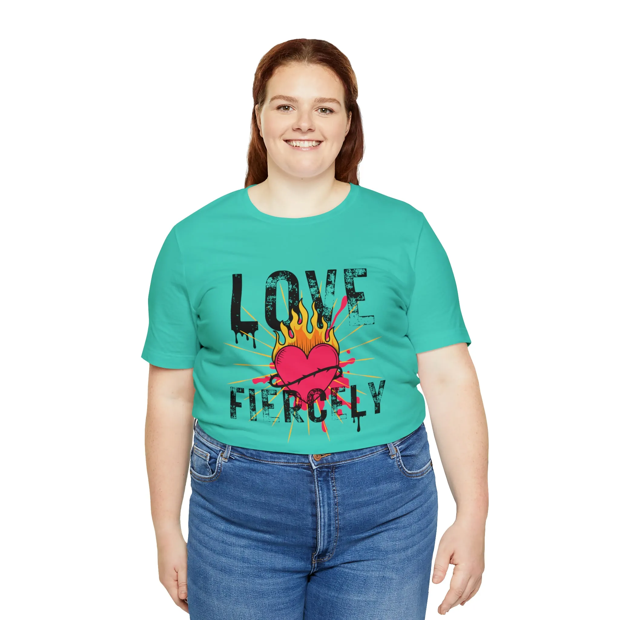 Love Fiercely Unisex Jersey Short Sleeve Tee